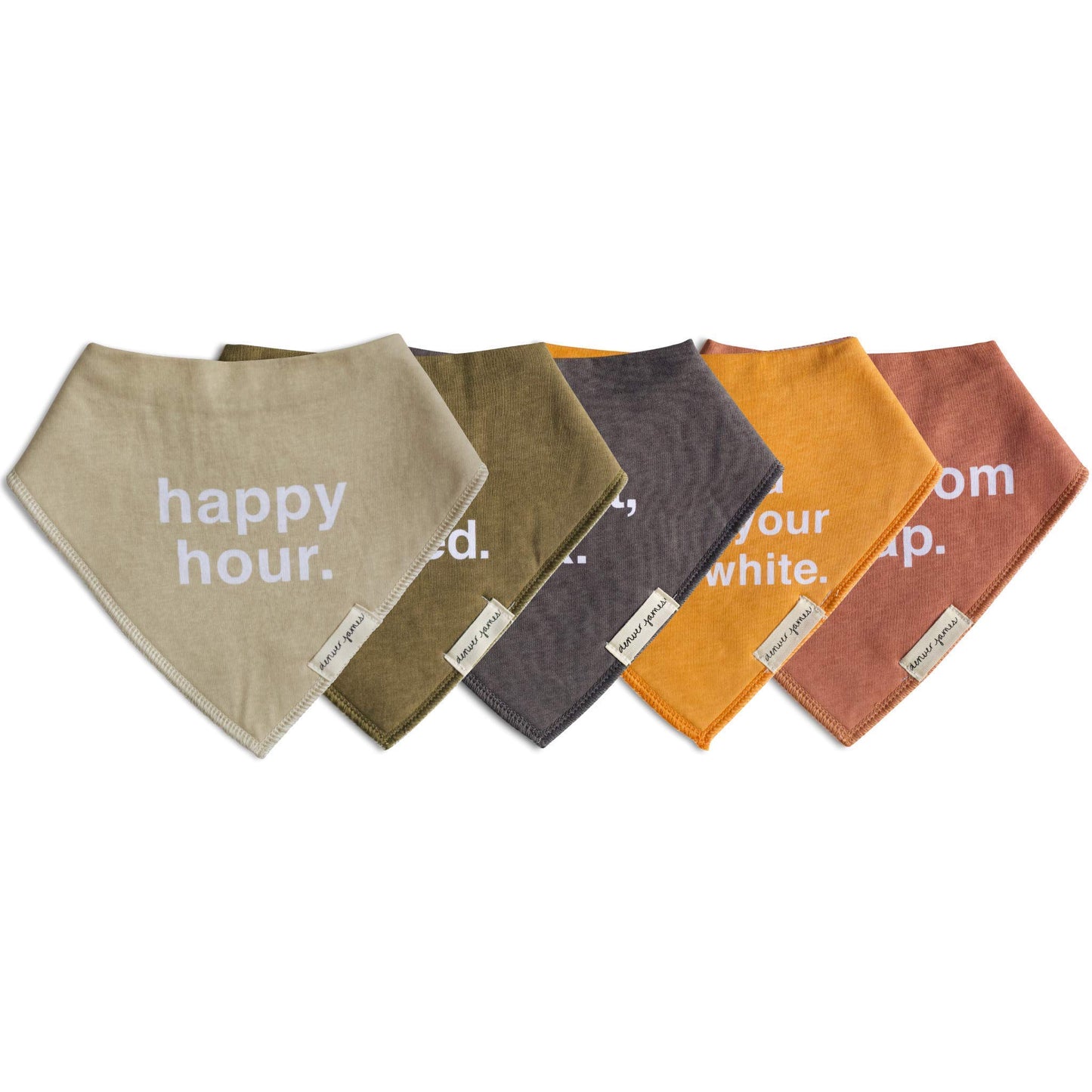 Denver James Bandana Feeding Drool Baby Bib I Soft Organic Cotton I Fleece Back