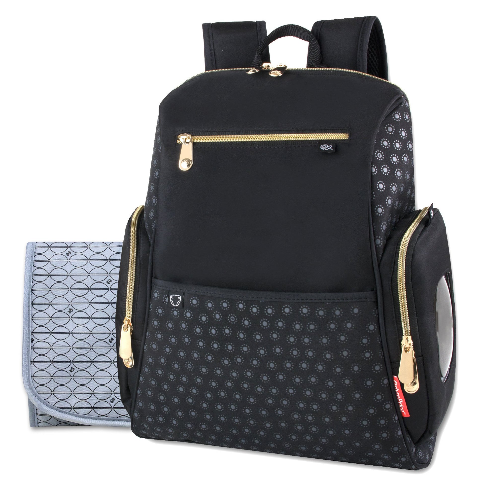 Fisher-Price Fashion Diaper Backpack With Fastfinder Pocket System