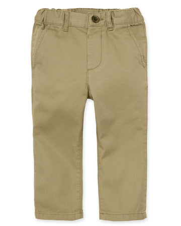 The Children'S Place Baby Boys And Toddler Stretch Skinny Chino Pants Jeans, Flax Single, 18-24 Months Us