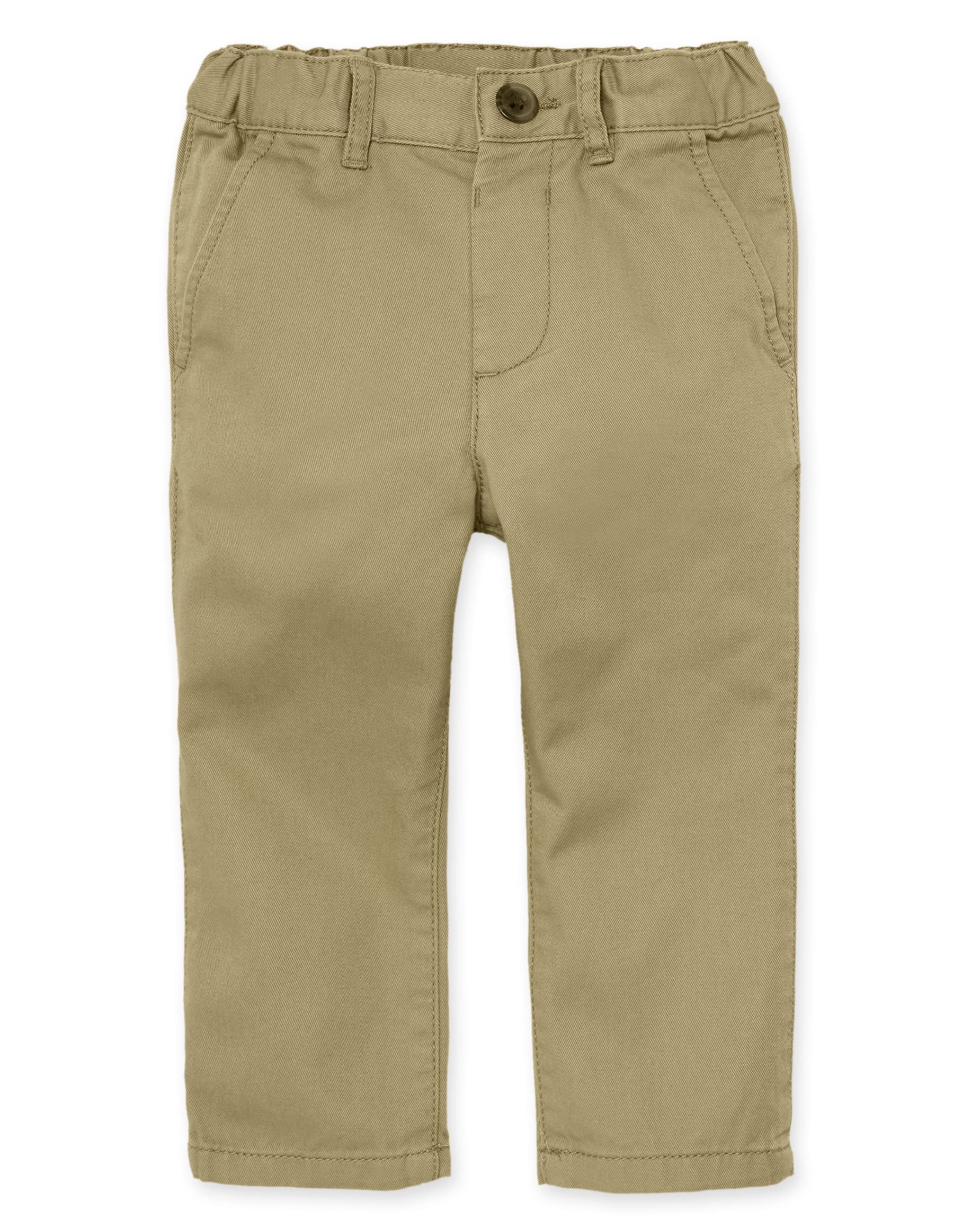 The Children'S Place Baby Boys And Toddler Stretch Skinny Chino Pants Jeans, Flax Single, 12-18 Months Us