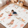 Foldable Baby Play Mat for Floor, PIGLOG 79x71 Extra Large Crawiling Play Mat for Babies, Waterproof & Portable Tummy Time and N