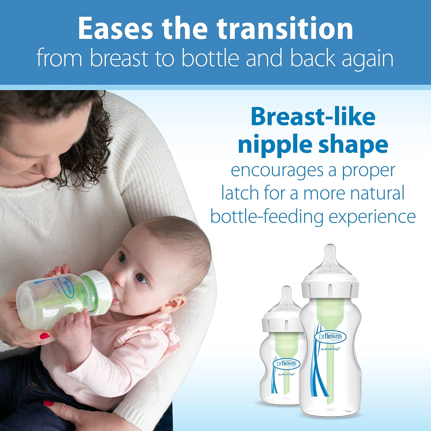 Dr. Brown'S Natural Flow Level 2, Wide-Neck Baby Bottle Silicone Nipple, Medium Flow, 3M+, 100% Silicone, 2 Count (Pack Of 1)