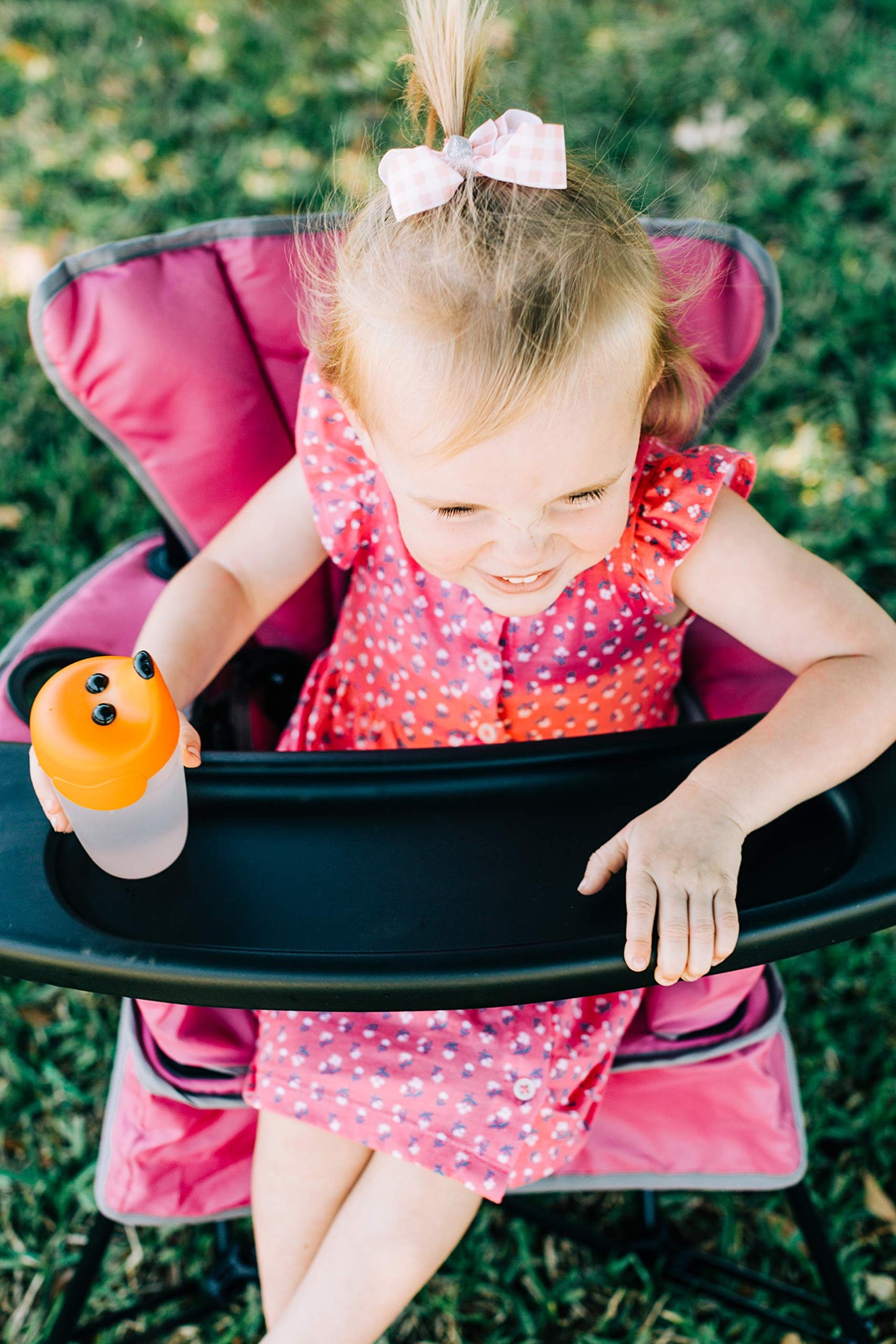 Baby Delight Go with Me Jubilee Deluxe Portable Chair | Indoor and Outdoor | Sun Canopy | Pink