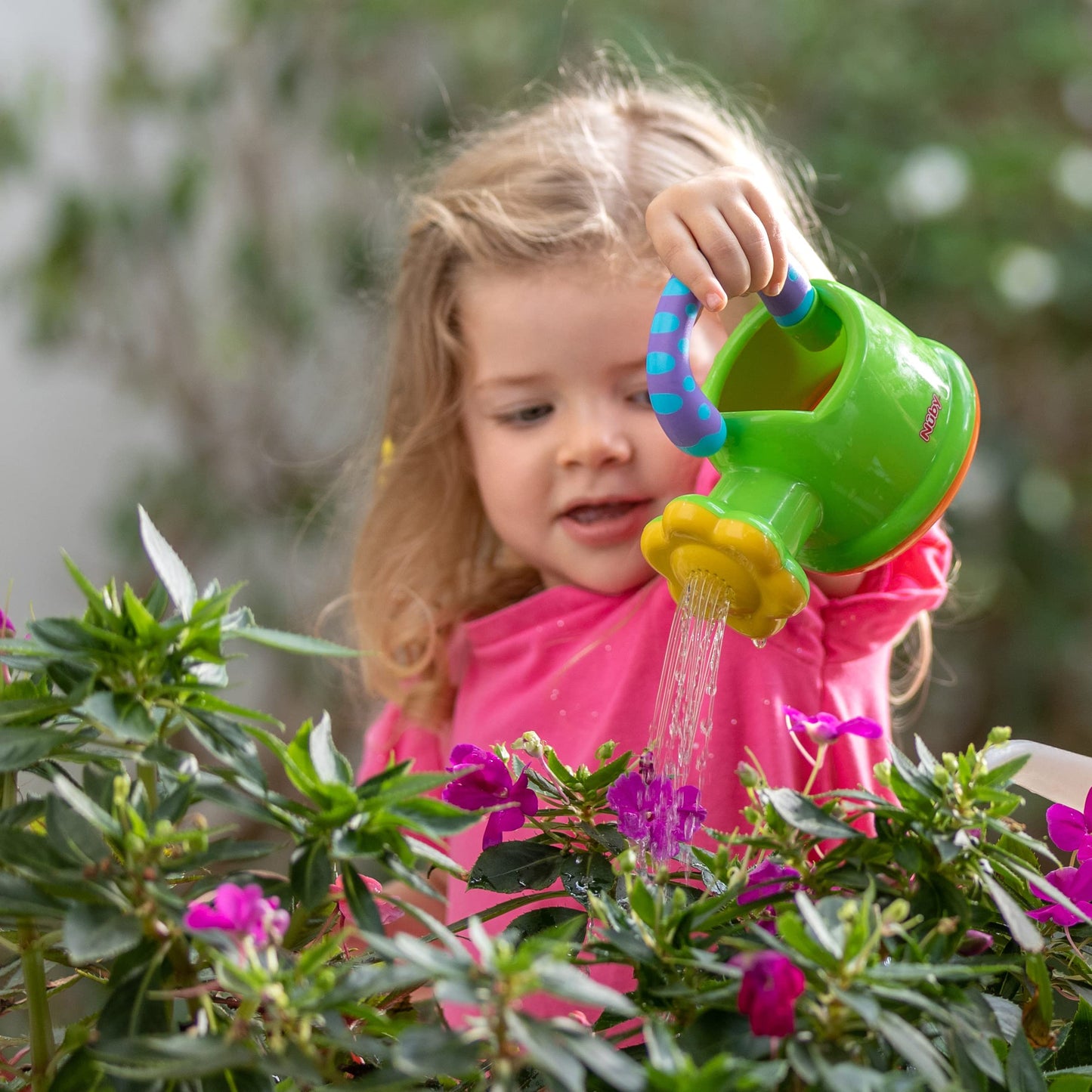Nuby Watering Can Bath Toy for Baby - 18+ Months - Interactive and Fun Baby Bath Essentials