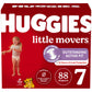 Huggies Size 7 Diapers, Little Movers Baby Diapers, Size 7 (41+ Lbs), 88 Count, Packaging May Vary