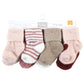 Hudson Baby Unisex Baby Cotton Rich Newborn And Terry Socks, Burgundy Heart, 6-12 Months