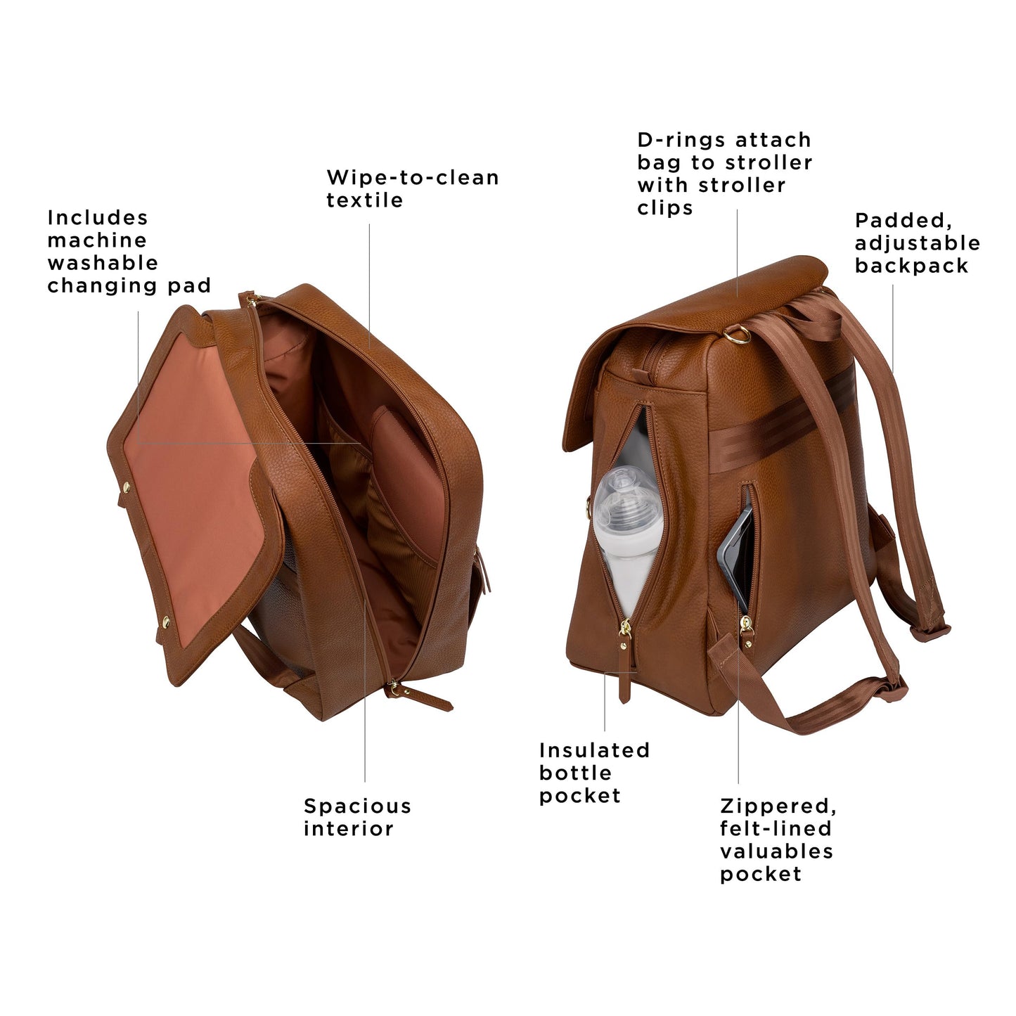 Petunia Pickle Bottom Meta Backpack | Baby Bag | Diaper Bag Backpack for Parents | Stylish Bag and Organizer | Comfortable, Spac