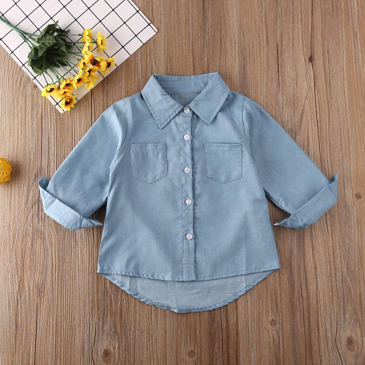 Toddler Long Sleeve Shirt Baby Boy Girl Plaid Top For Toddler Spring Winter Coat For Kid (Black Letters, 5-6 T)