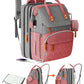 Ismgn Extra Large Diaper Bag Backpack, Multifunctional Diaper Bag, Expandable Diaper Bag, G Pinkgrey