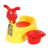 Nabhya Rabbit Baby Potty Training Seat- Chair For Kids- Infant Potty Toilet Chair With Removable Tray & Closing Lid (Yellow)