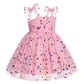 Imekis 3Th 4Th Birthday Girl Outfit: Third Fourth Birthday Dress For Girls Cake Smash Toddler Confetti Princess Dresses Party Pa