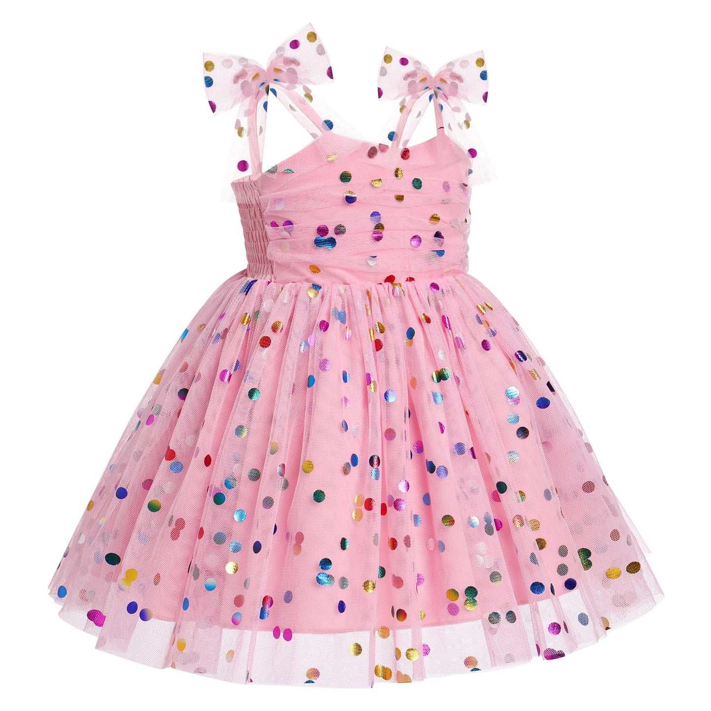 Imekis 3Th 4Th Birthday Girl Outfit: Third Fourth Birthday Dress For Girls Cake Smash Toddler Confetti Princess Dresses Party Pa
