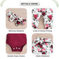 Aalizzwell Newborn Infant Baby Girls Clothes Ribbed Romper Bodysuit Floral Pants Set Fall Winter Outfits (Red, Preemie)