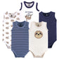 Hudson Baby Unisex Baby Cotton Sleeveless Bodysuits Sloth, 6-9 Months