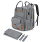 Qualyphant Extra Large Diaper Bag For 2 Kids - Expandable 35L Twin Diapers Bags Backpack With 4 Insulated & 16' Laptop Pocket &