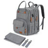 Qualyphant Extra Large Diaper Bag For 2 Kids - Expandable 35L Twin Diapers Bags Backpack With 4 Insulated & 16' Laptop Pocket &