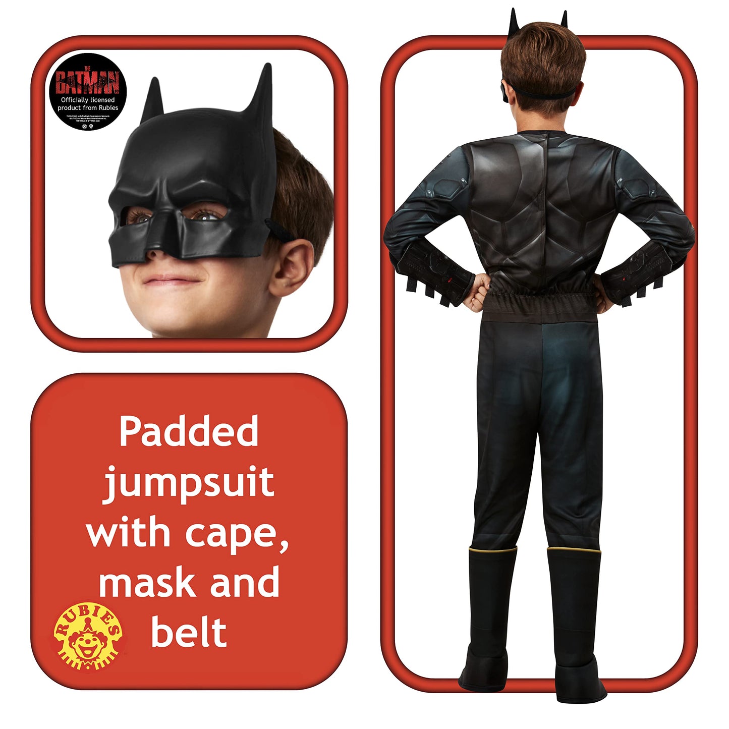 Rubie'S Boy'S Dc Batman: The Batman Movie Deluxe Costume, Large