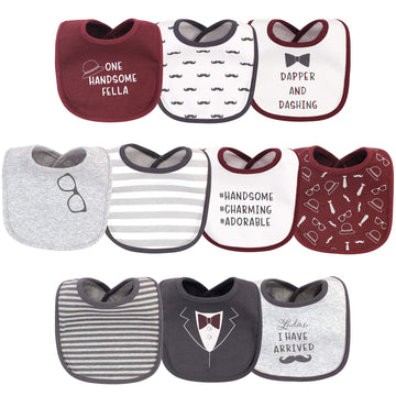 Hudson Baby Unisex Baby Cotton Bibs, Ladies I Have Arrived, One Size