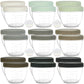 Youngever 18 Sets Baby Food Storage, 2 Ounce Plastic Baby Food Containers With Lids And Labels (Urban Colors)