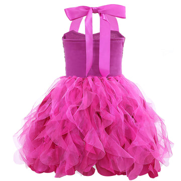 Suppromo Hot Pink Tutu Dress For Girls Princess Party Dress For Baby Girls Sparkly Tulle Sequin Fairy Dresses For Kids Girls Hal