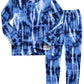 Vaenait Baby Kids Junior 100% Cotton Sleepwear Pajamas 2Pcs Set Tiedye-Thundernavy-257 M