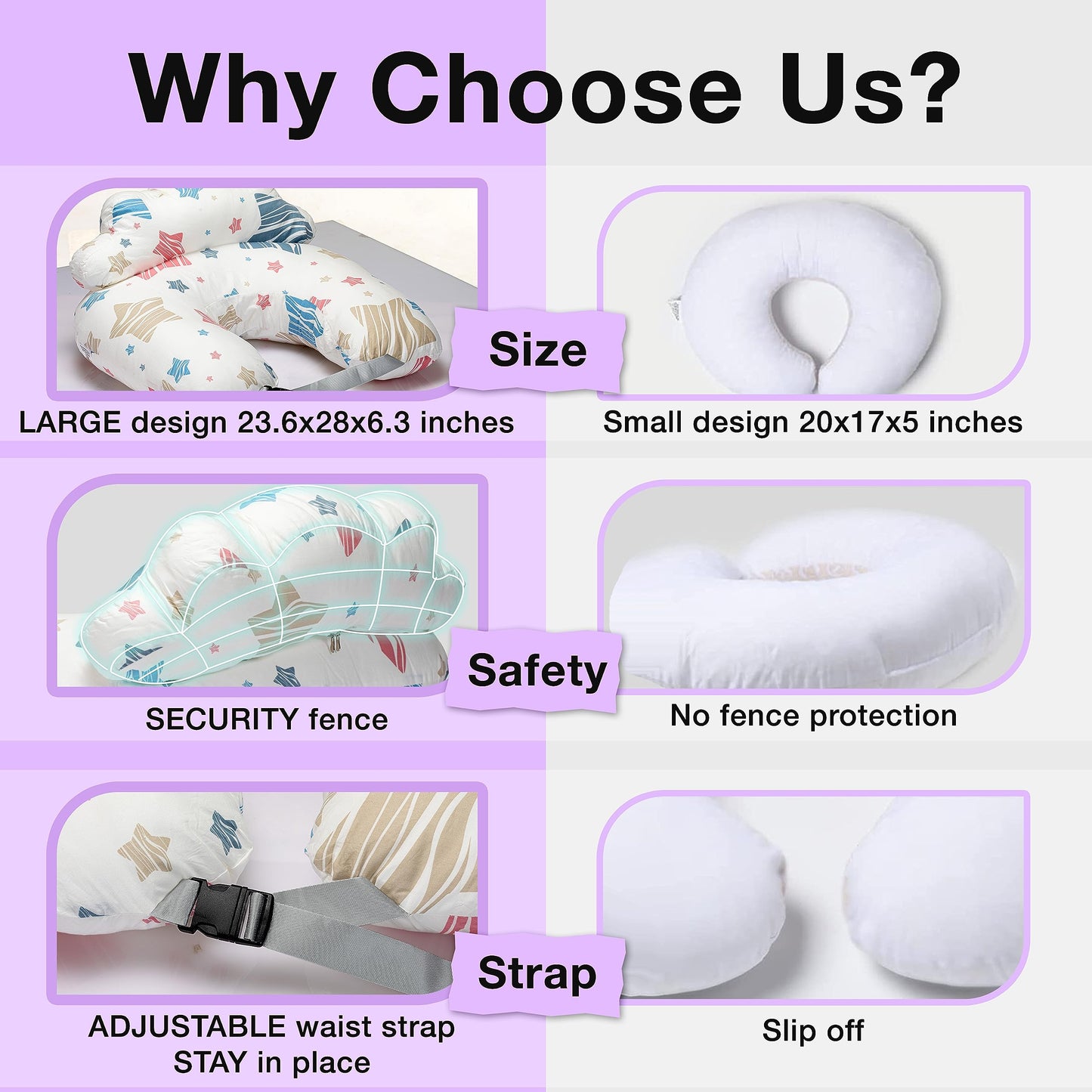 Pillani Nursing Pillow For Breastfeeding & Bottle Feeding, Original Breast Feeding Pillow For Mom & Baby Support, Removable Cott