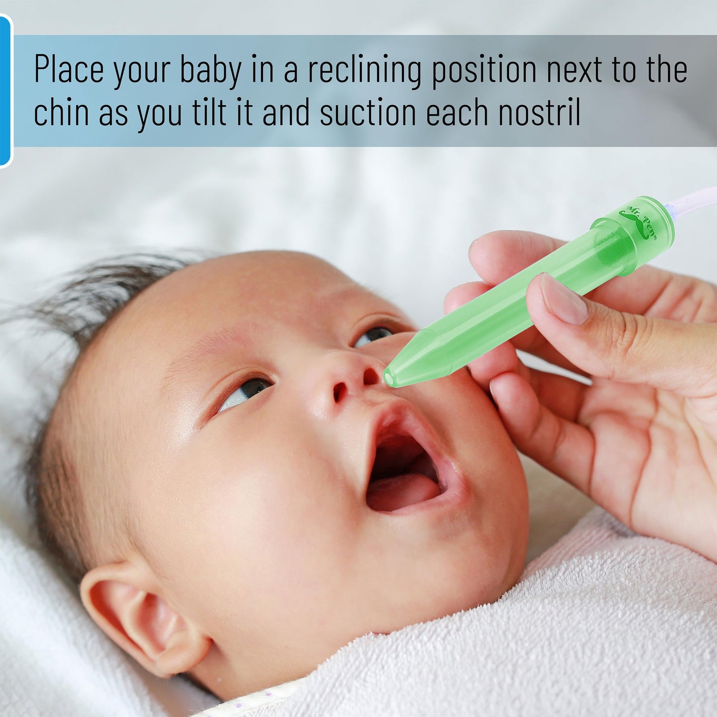 Mr. Pen- Baby Nasal Aspirator, Green & Orange Nasal Aspirator For Baby, Nasal Suction For Babies, Nose Aspirator For Babies, Nos