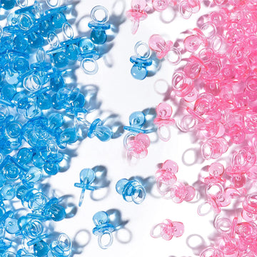 Mini Pacifiers For Baby Shower Game, 150 Plastic Pacifiers For Baby Shower Decoration, Cute Baby Shower Pacifiers, Gender Reveal