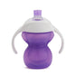 Munchkin Click Lock Bite Proof Trainer Cup, 7 Ounce, 2 Pack, Blue/Purple