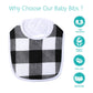 Hakochia Waterproof Baby Bibs Soft And Absorbent 4-Layer Cotton Unisex Baby Bandana Bibs With Adjustable Snaps For Boys Girls Fe