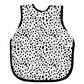 Bapronbaby Organic Dot Bapron - No Neck Tie Safer Bib For Baby & Toddler - Soft Waterproof Stain Resistant - Machine Washable -
