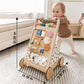 Tiny Land Wooden Baby Walker, Baby Push Walker, Montessori Walker Toy, Adjustable Speed Baby Walker for Boys and Girls, Baby Act