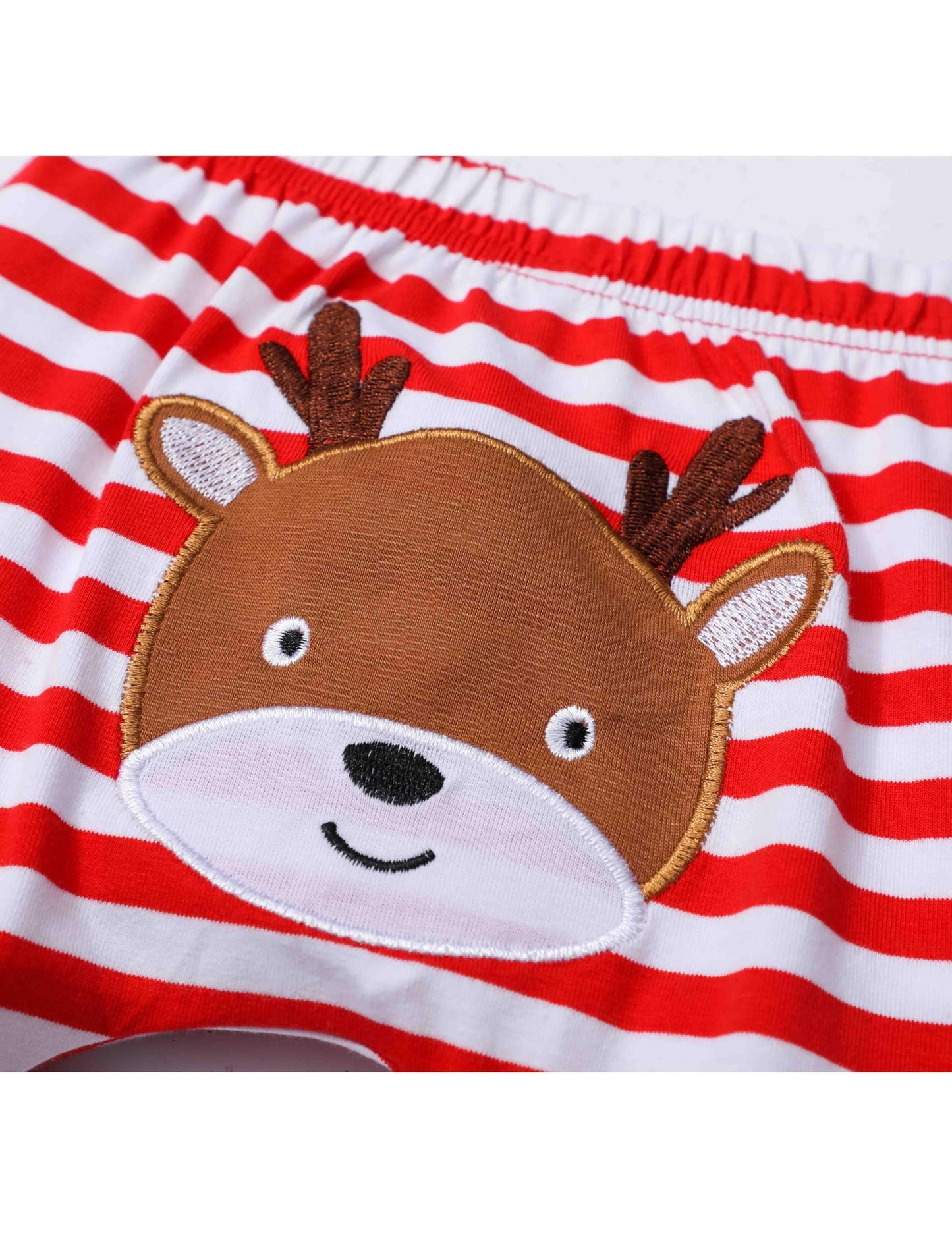 Von Kilizo Baby Girl Christmas Outfit Baby Girl Long Sleeve Rompers Striped Pant Sets My First Christmas Baby Girl Outfit Infant