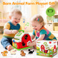 Montessori Toddler Toys for 1 2 3 Year Old Boys Girls, Musical Farm Animals Barn Toy with Sound & Light, Learning Toys for Toddl