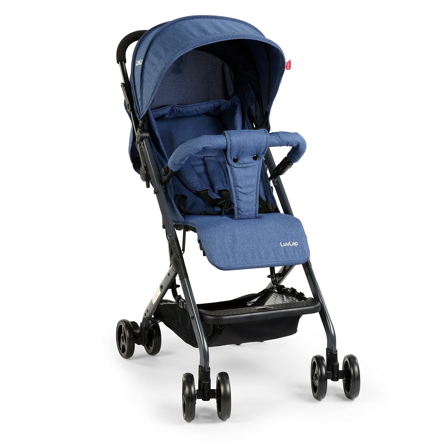 Luvlap Voyager Baby Stroller/Pram For Baby With 5 Point Safety Harness, Easy Fold, Air Travelfriendly Compact Design,MultiLevel
