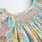 Simplee Kids Baby Floral Dress Toddler Smocking Dress Little Girls Casual Dress Floral Print Sundress For Spring Summer Dress 24