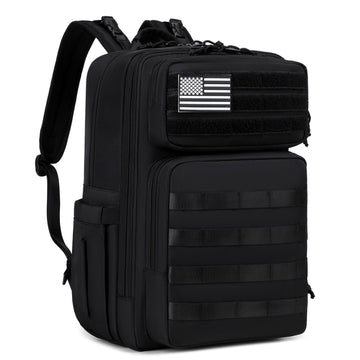 LORADI Large Dad Diaper Bag Backpack, Tactical Style, Black