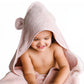 Natemia Premium Hooded Baby Towel - Award Winning Organic Cotton From Turkey, Newborn Towel With Hood For Girls