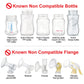 Maymom 3Rd Gen Thread Changer Or Bottle Converter; Allow Spectra S1 S2 Pump Wide Mouth Flange Compatible W Medela Bottle, Ameda