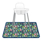 Bapronbaby Desert Floral Splash Mat - Waterproof Catch-All For Under High Chairs, Floors, Tables, Playtime Or Arts & Crafts - Ma