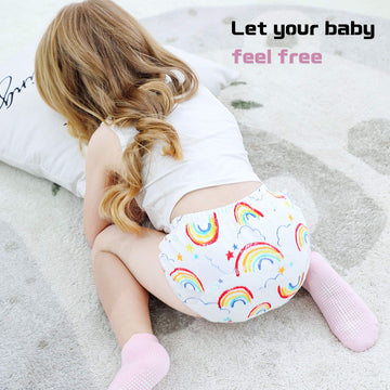 Potty Training Pants Girls 2T,3T,4T,Toddler Training Underwear For Baby Girls 4 Pack White 5T