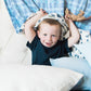 Ella & Max Toddler Pillowcase. Blue. Soft & Cuddly. Fits 13X18 & 14X19 Toddler Pillows. Easy To Wash & No Ironing. Handmade In U