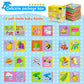 OKOOKO Soft Baby Books 12PCS Soft Cloth Books Bath Books Crinkle Washable Non-Toxic Early Education Preschool Learning Toy for N