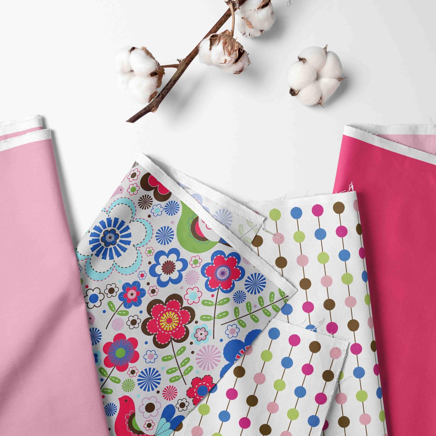 Bacati - 100% Cotton Percale Soft Breathable Fabrics Nap Mat with Pillow for Toddler Girls, Measures 50 x 20 x 1.5 Inches, Ideal