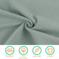 Pesaat Baby Swaddle Hat Set Bear Ears Boys Girls Beanie Newborn Baby Receiving Blanket Autumn Winter (Greyish Green(Hat+Swaddle)