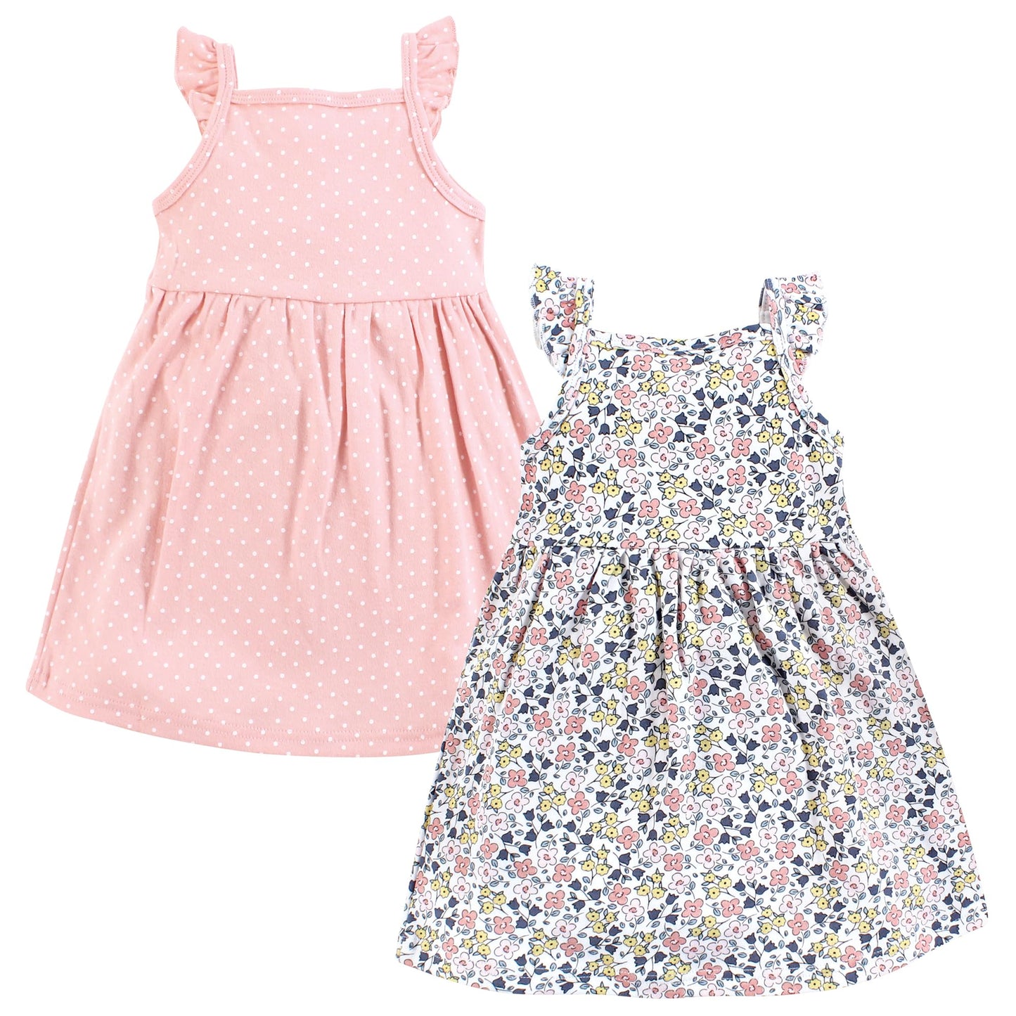 Hudson Baby Baby Girls Cotton Dresses, Ditsy Floral, 6-9 Months