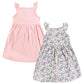 Hudson Baby Baby Girls Cotton Dresses, Ditsy Floral, 0-3 Months