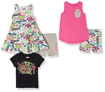 Amazon Essentials Disney  Marvel Frozen  Princess Girls Mix-And-Match Outfit Sets (Previously Spotted Zebra), Star Wars Rebel, L
