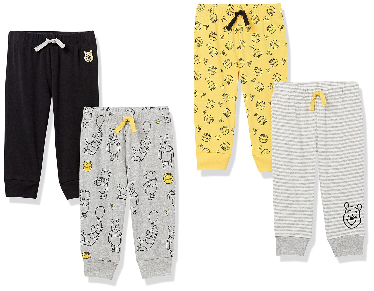 Amazon Essentials Disney  Marvel  Star Wars Baby Pull-On Pant, Winnie The Pooh Oh Bother,Newborn
