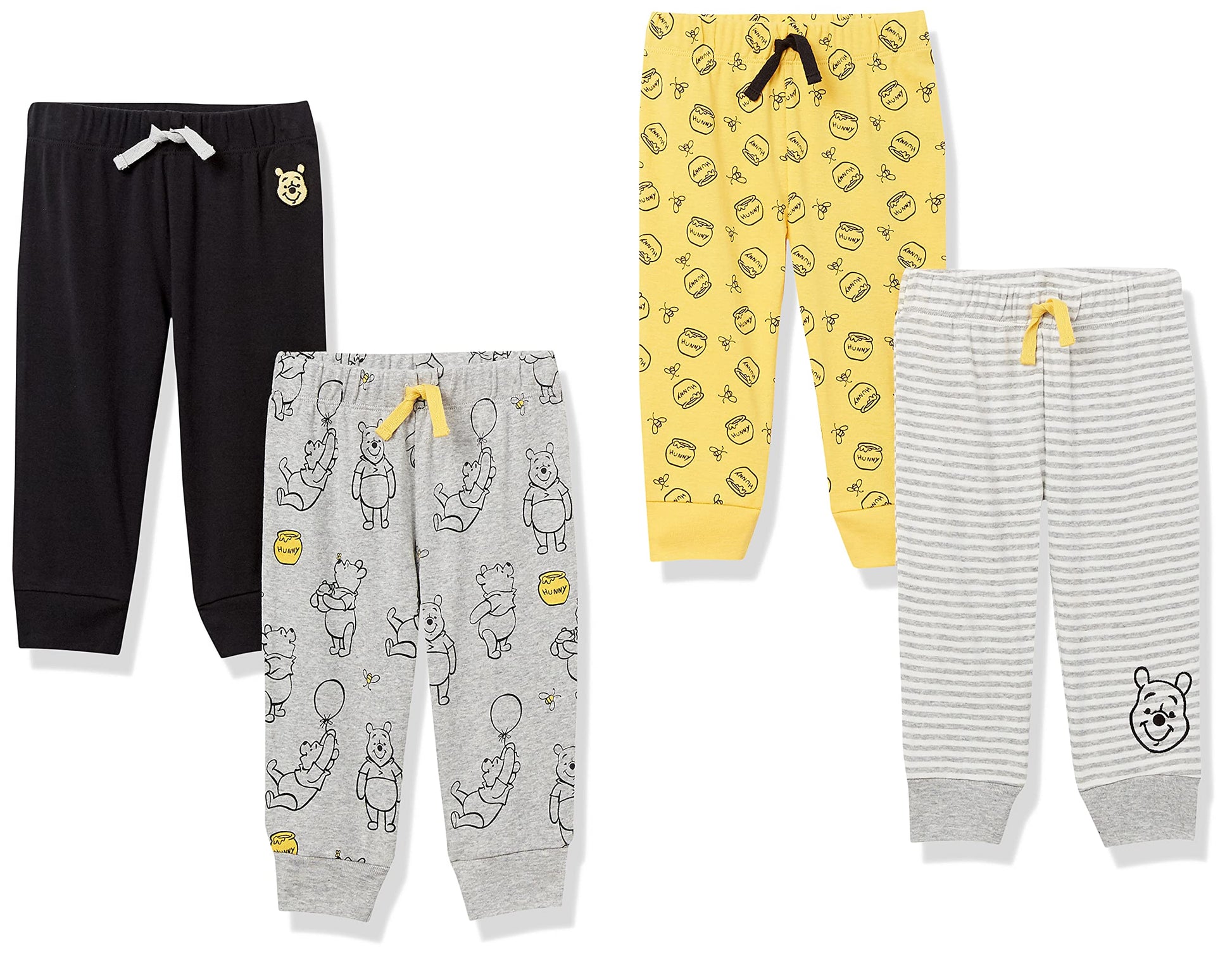 Amazon Essentials Disney  Marvel  Star Wars Baby Pull-On Pant, Winnie The Pooh Oh Bother,Newborn